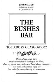 Bushes Advert
